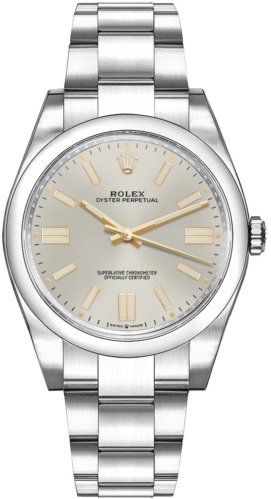 Rolex Oyster Perpetual 36mm Silver Dial Stainless Steel Unisex Watch 126000