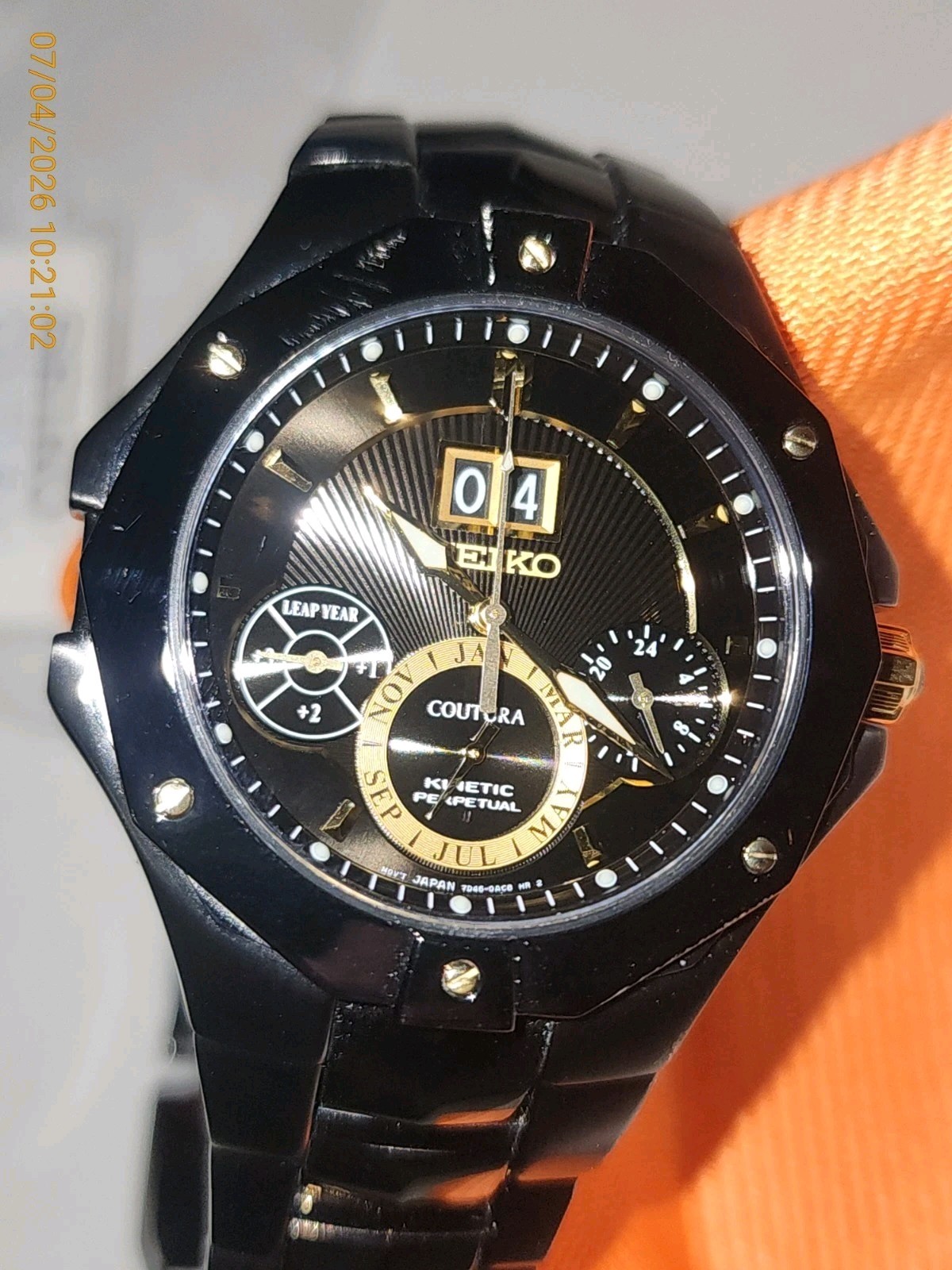 Seiko Coutura Men’s Black Watch – SNP017 – Read Description!