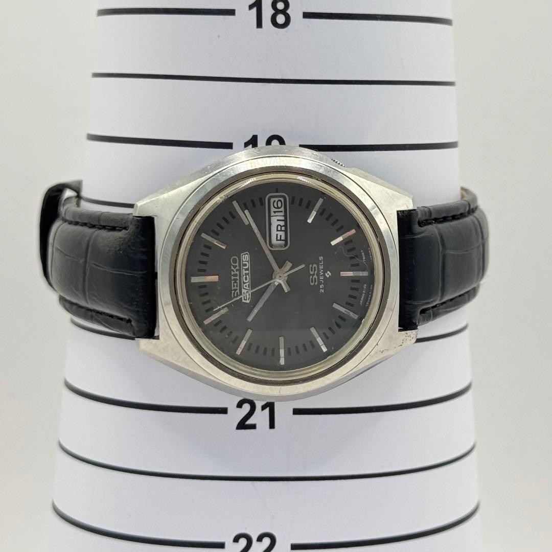 SEIKO 5 Automatic Actus SS Day Date Black working From Japan