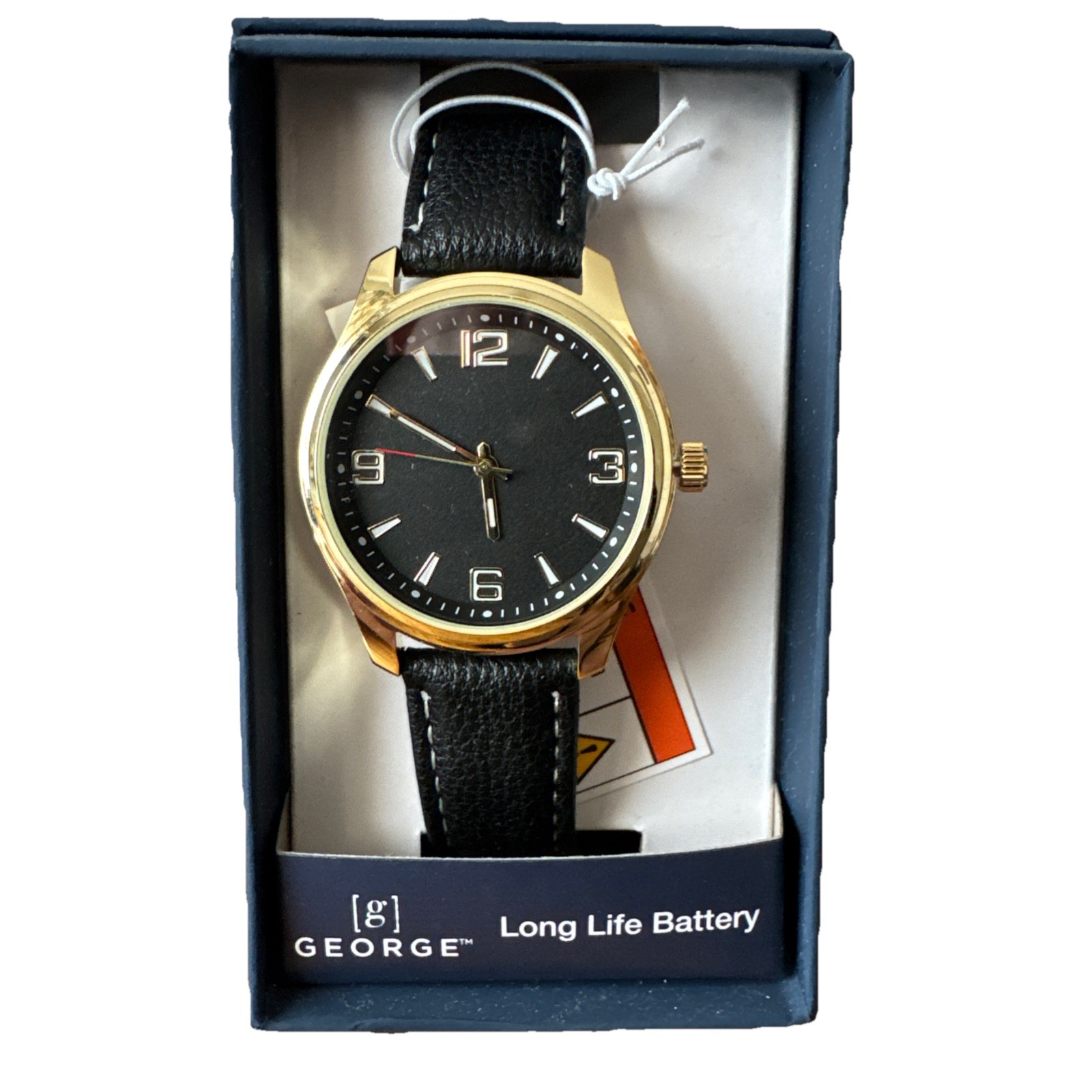 GEORGE Analog Mans Wrist Watch With Long Life Battery