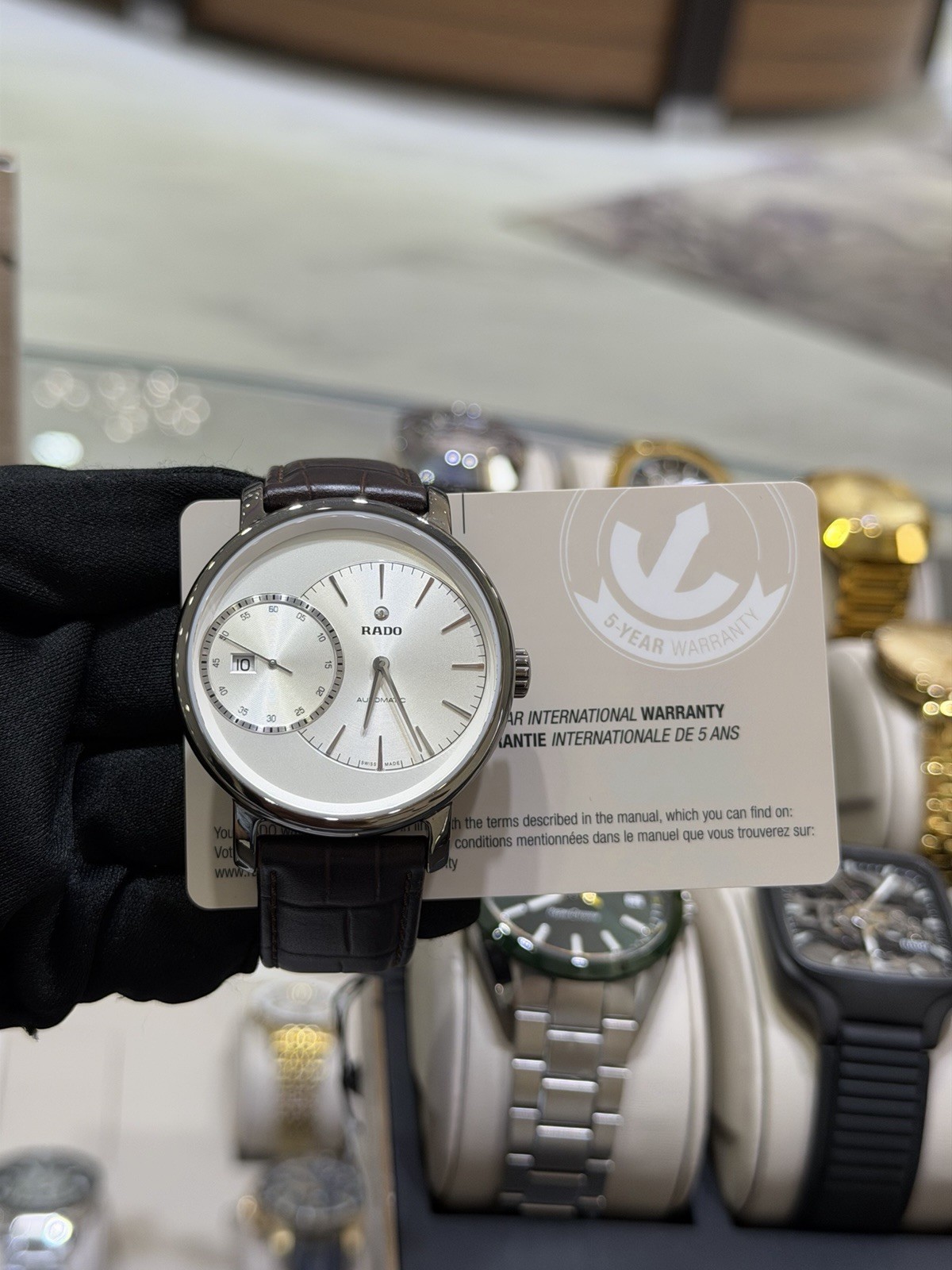 Rado DiaMaster Grande Seconde Automatic Silver Dial 43mm Men’s Watch R14129106