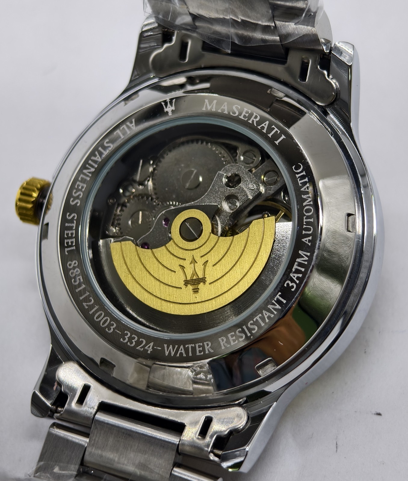 Amazing Maserati Automatic Blue Dial Dual Tone Band Analog Men’s Wrist Watch