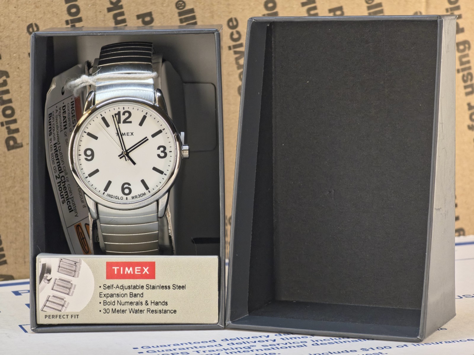 Timex Easy Reader Perfect Fit Self-Adjustable Expansion Band ~ TW2U98800 (New)