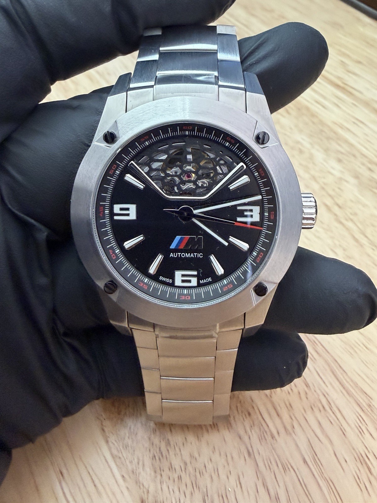 BMW Motorsport M Power Racing Sport Car Accessory Swiss Automatic Diver Watch