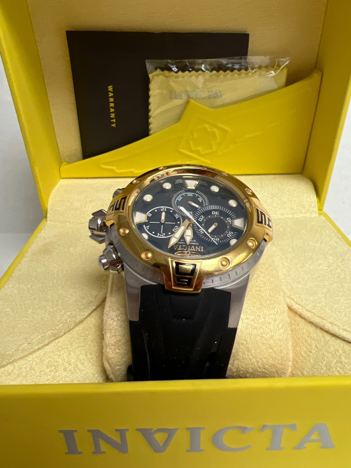 INVICTA Excursion Model 14087 Silicone Chronograph Watch 55mm