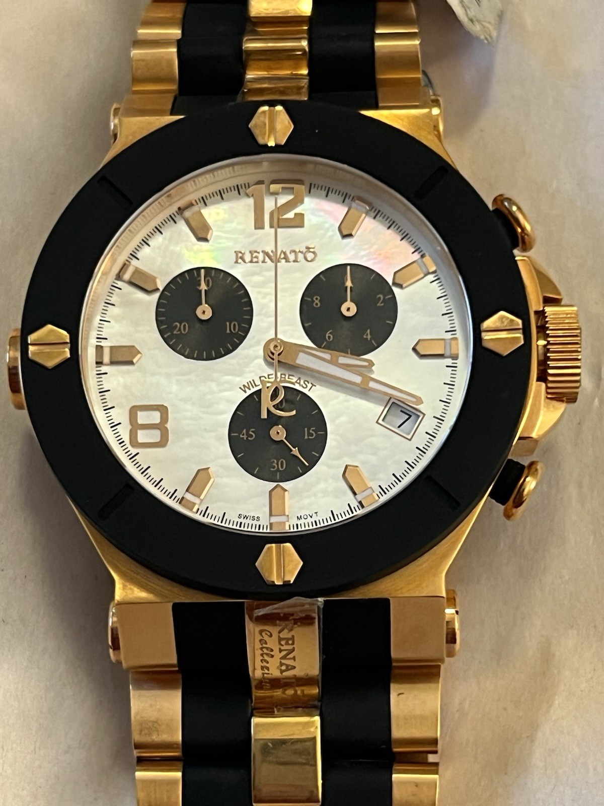 Renato Wilde Beast Swiss ETA G10.211, Rubber Integration Men’s Watch 