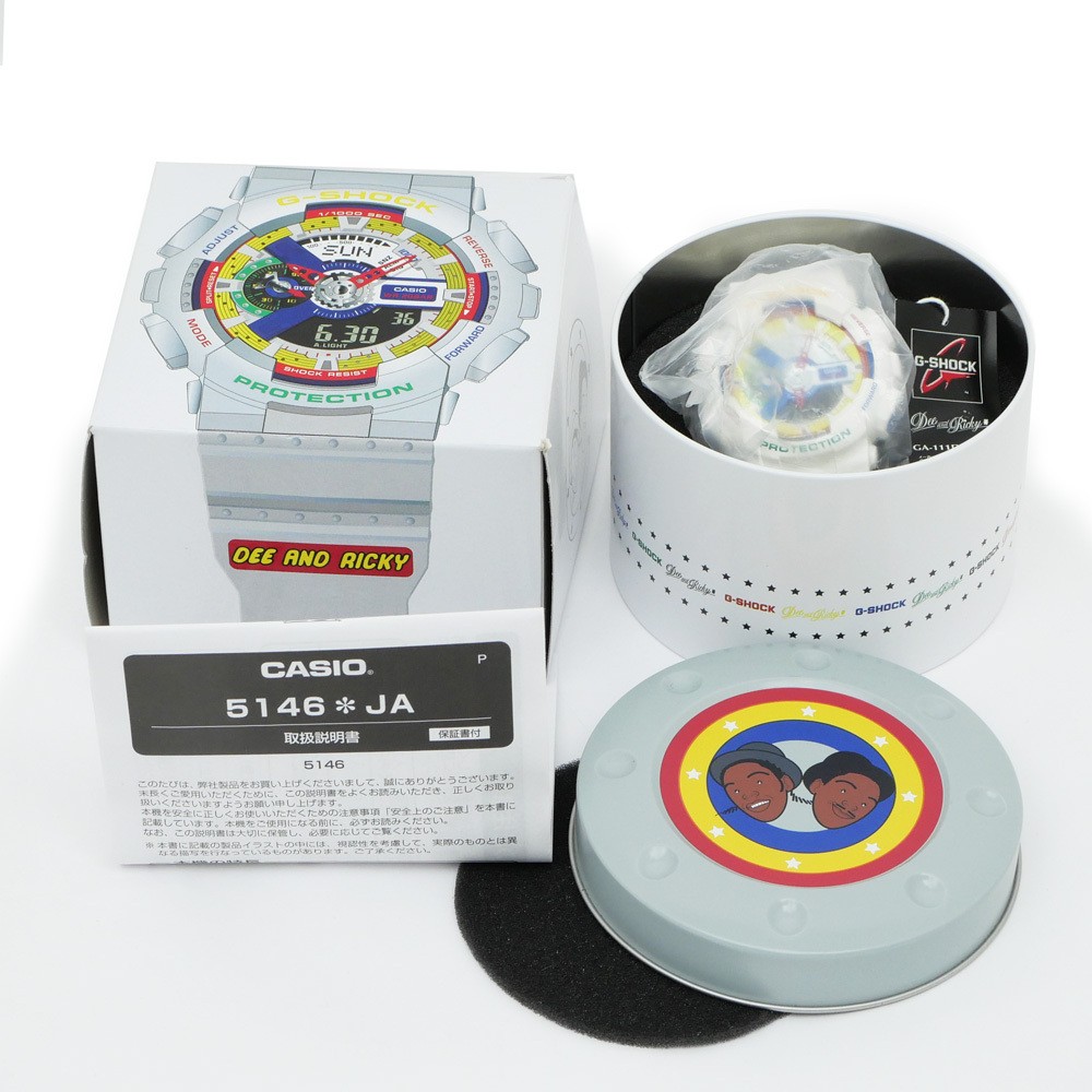 Casio G SHOCK DEE AND RICKY Collaboration GA 111DR 7AJR White Men’s Watch