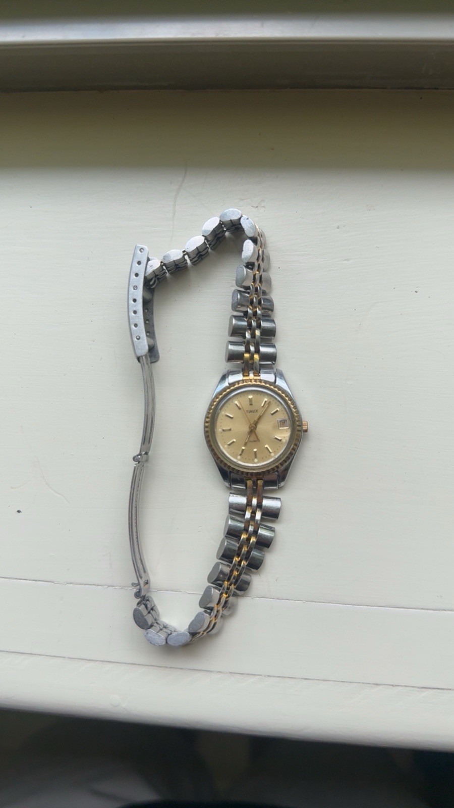 Timex Hamilton Ardmore Quartz Women’s Two-Tone Gold Dial Analog Bracelet Watch