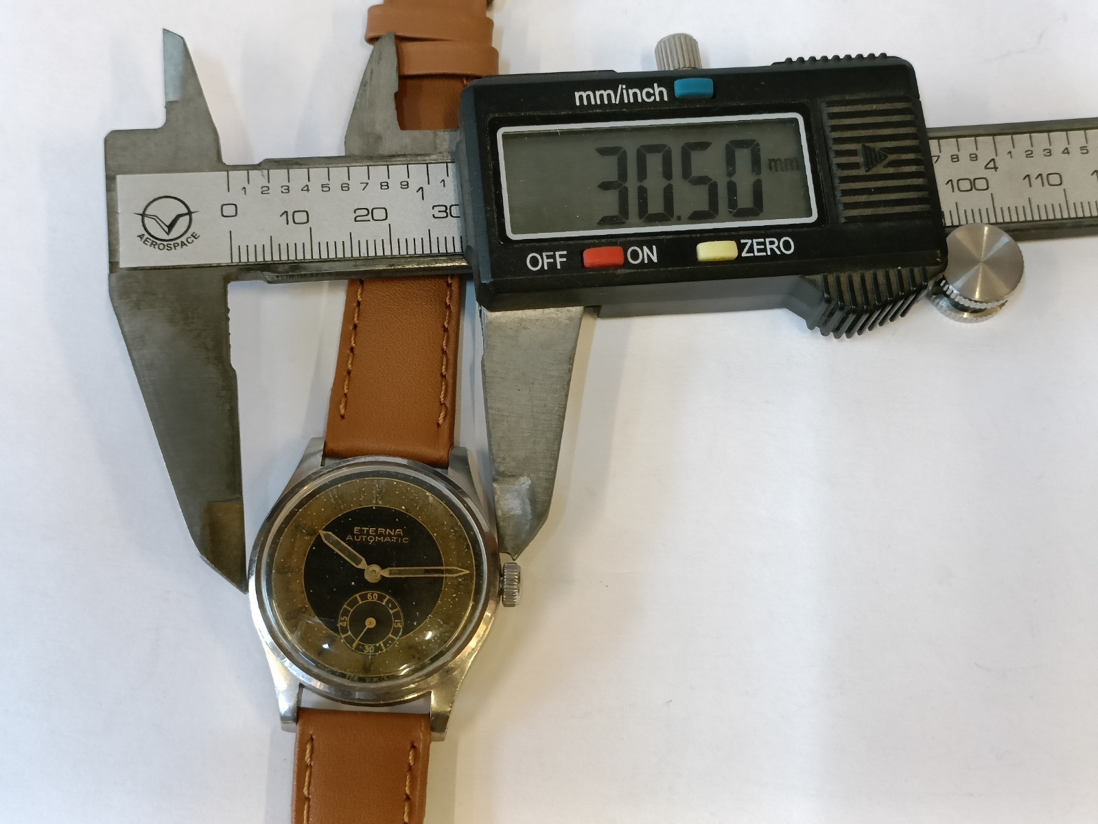 ETERNA SUB-SECOND AUTOMATIC PATINA DIAL SWISS MEN’S WORKING CONDITION