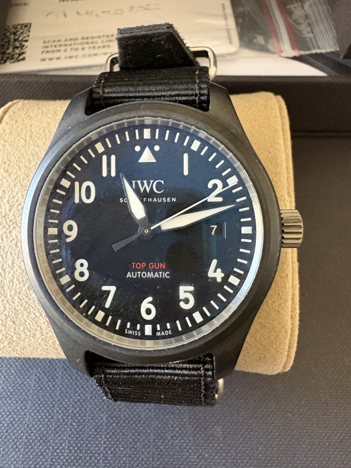 IWC Pilot’s Watch Top Gun IW326901 TO292281 complete with original box, papers –