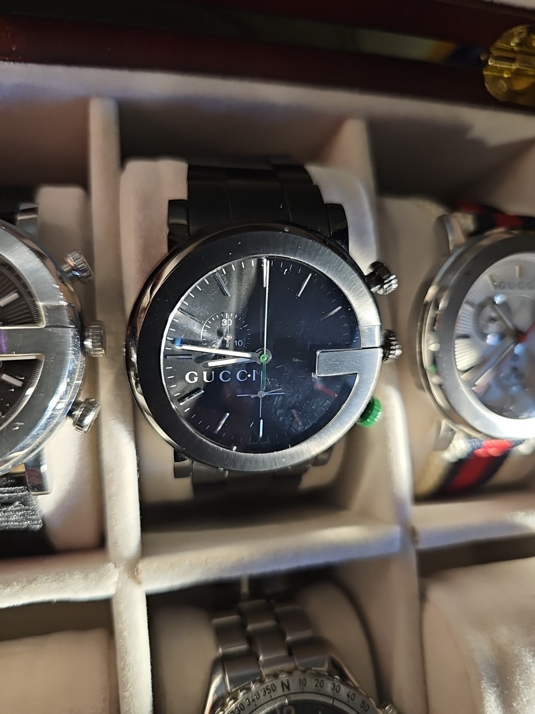 GUCCI G-Chrono 101M Black On Black Men’s Quartz Watch