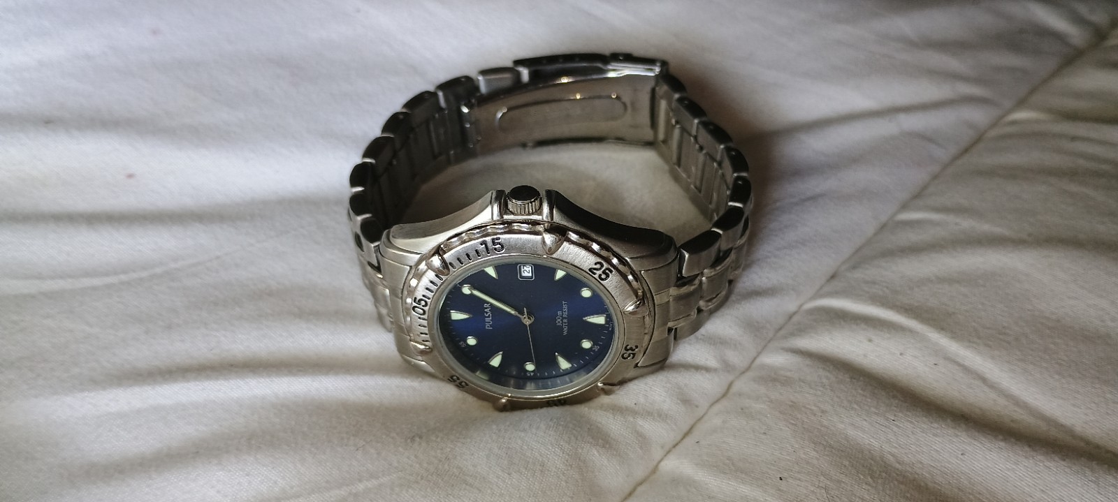 VTG Pulsar Men’s Watch Blue Dial Stainless Steel