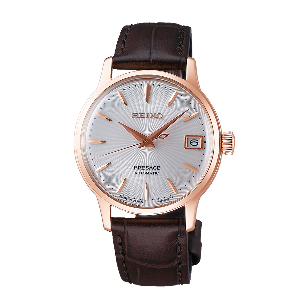 Seiko Presage Cocktail Time 33.8 MM Stainless Steel Automatic Watch SRP852J1