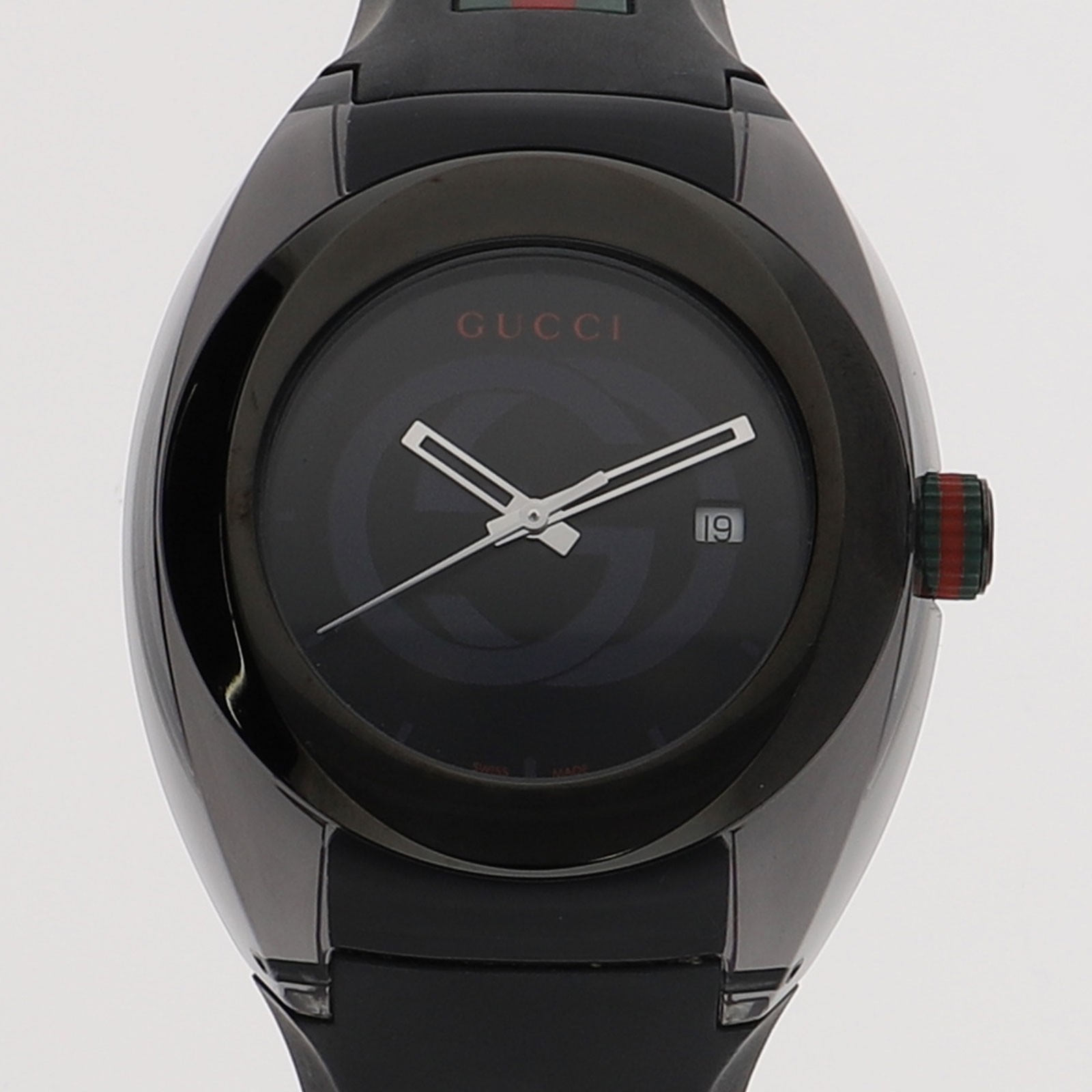 GUCCI 137.1 SYNC black Dial Quartz Ceramic Rubber Men’s