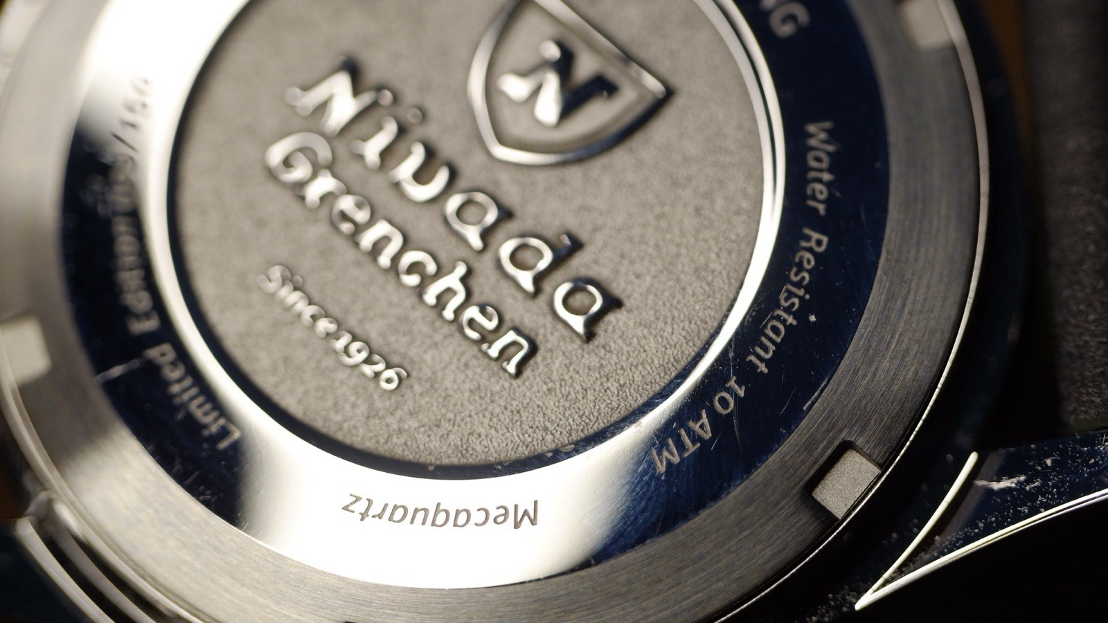 Nivada Grenchen Chronoking Meca-Quartz x Hodinkee Limited Edition Grey Glow