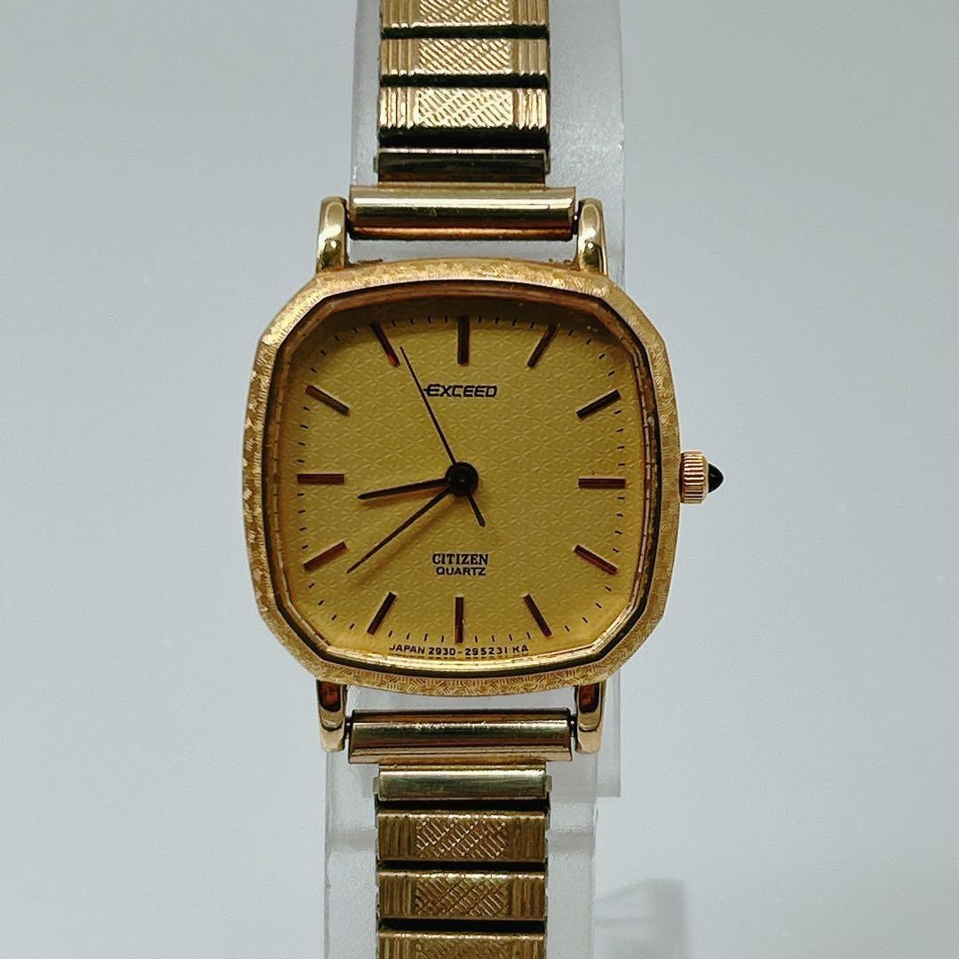 New battery/working Citizen Exceed 2930-293339 women’s retro watch 【USED】