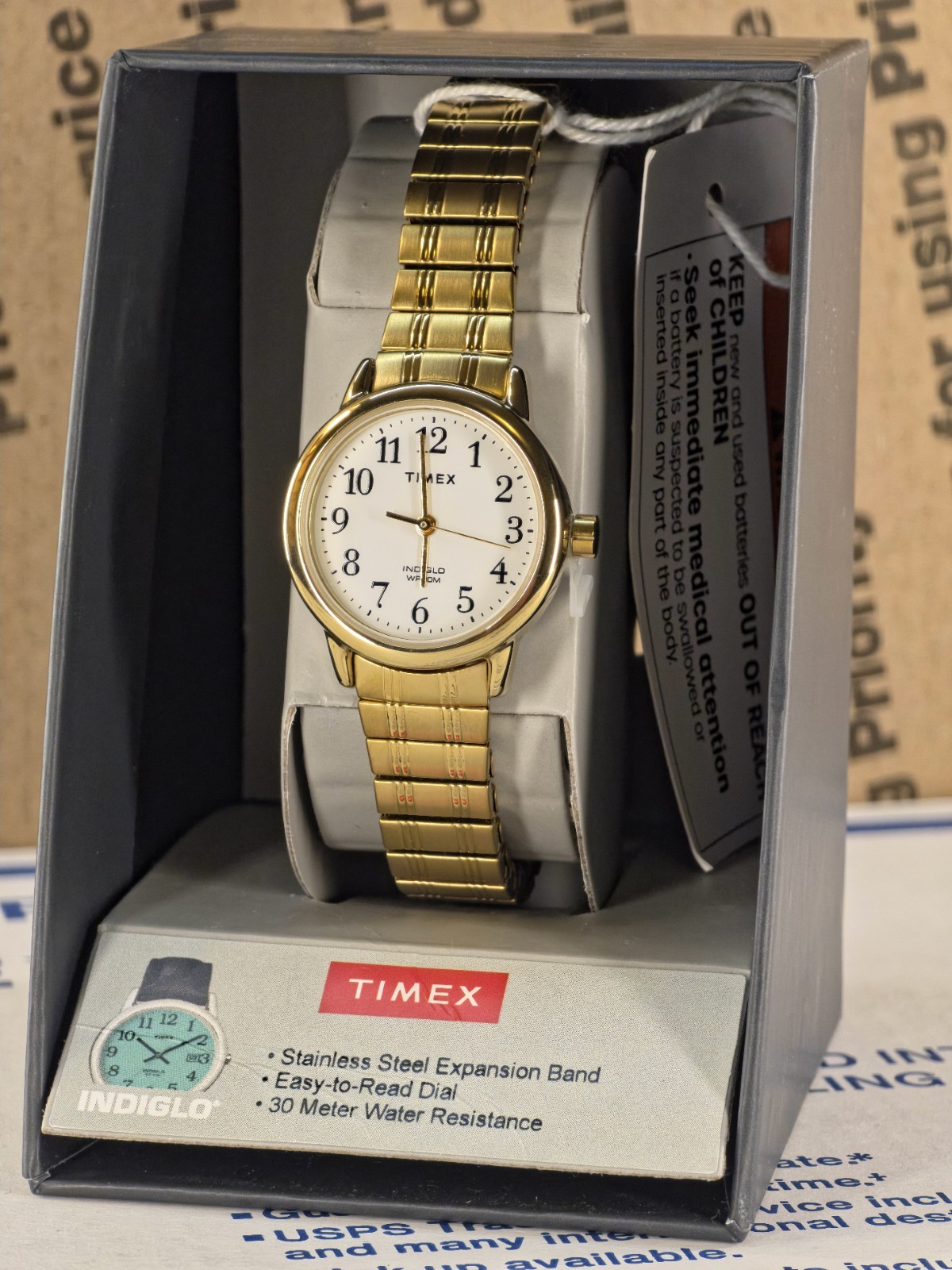 Timex Easy Reader 25mm Stainless Steel Expansion Band Watch ~ TW2W52400 +Indiglo
