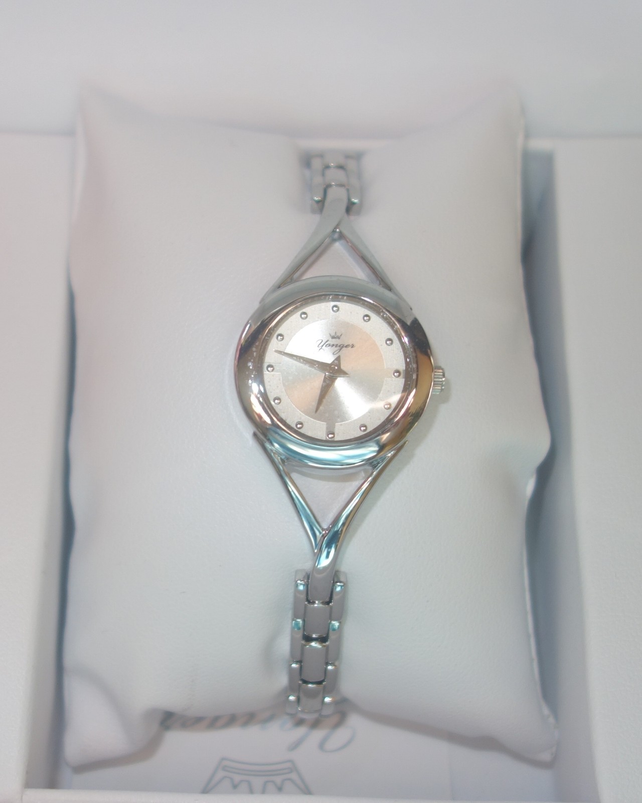 Yonger and Bresson silver IP Steel SILVER Dial Bracelet Watch DMC 1499/06 new