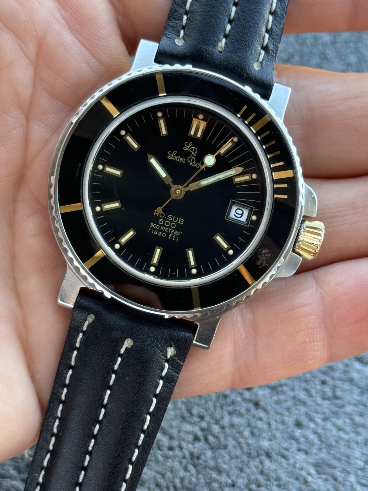 Lucien Rochat Ro.Sub Automatic Cal.1212 Mens 40mm Swiss Made Ref. 1243