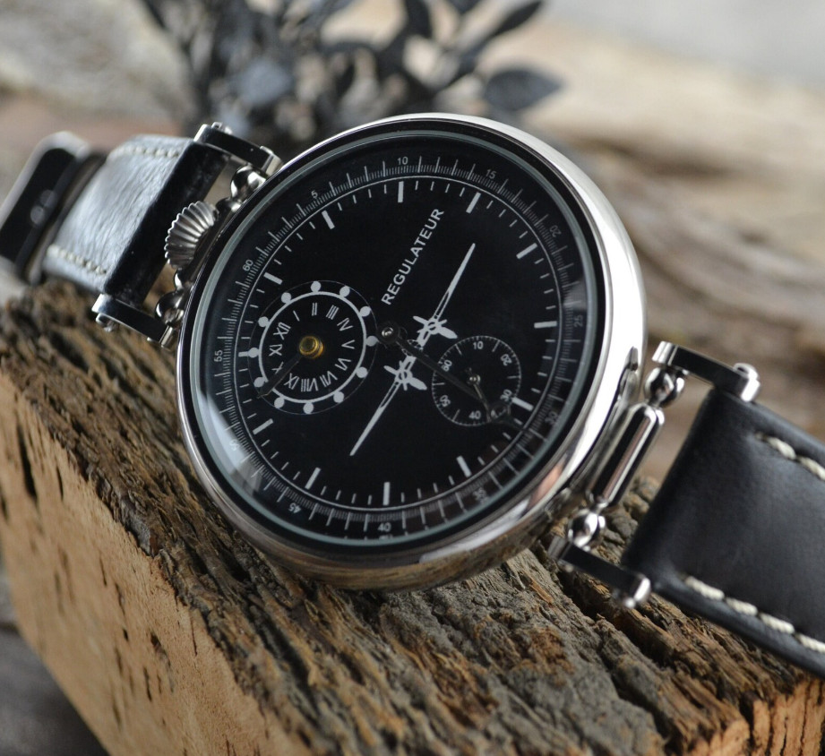Watch Regulator Molniya Mechanical PILOT Wrist Aviator Russian Men USSR Molnja