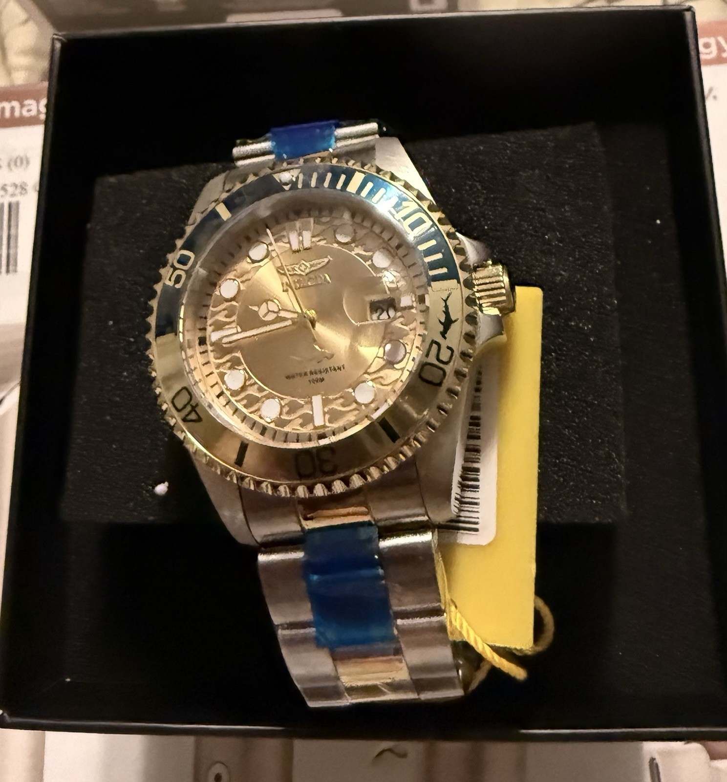 Invicta Pro Diver Isobar 42mm Silver Case/Band Turquoise Dial & Bezel 50822 NEW
