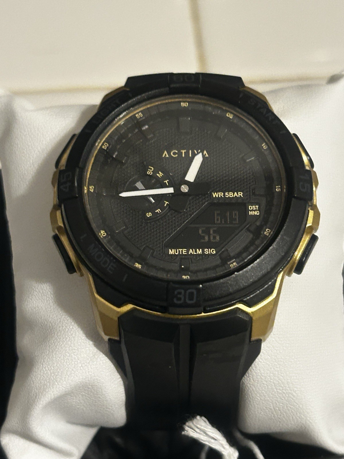 Activa Spry X Invicta Digital Essentials Men 53mm ABS Gold & Black
