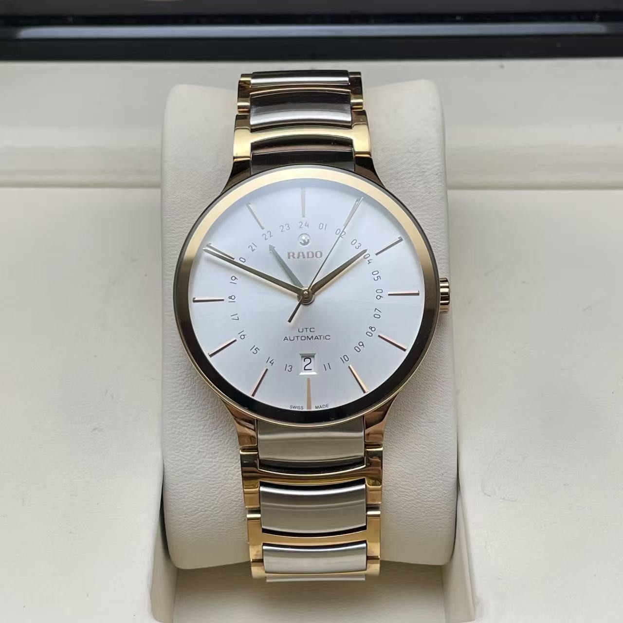 Rado Sliver-grey Dial Centrix R30162013 Men’s Watch Automatic 40mm Date