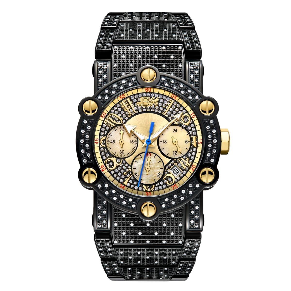 £1400 Men’s JBW Phantom 1 CTW 200 Real Diamonds Chronograph Watch JB-6215-200-C