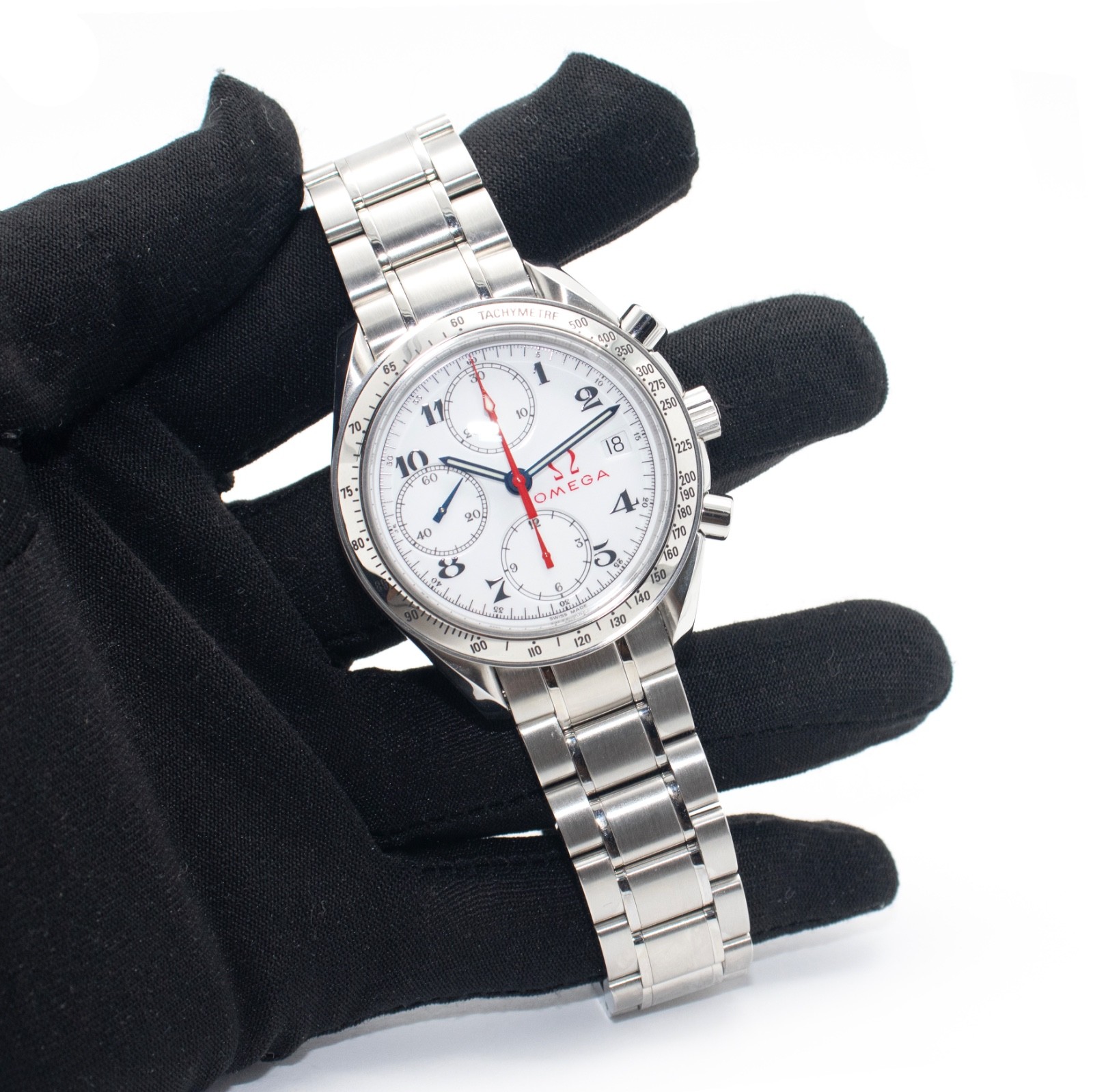 Omega Watch Speedmaster Olympic Chronograph Steel 3515.20.00 39mm 1998 Paper