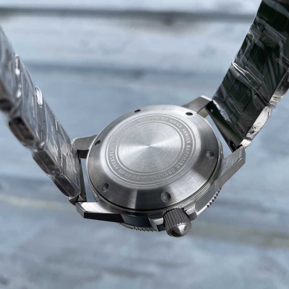 Steeldive Steelflier SF787, Classic Pilot, NH36, Sapphire, Lume, Diving,Bracelet