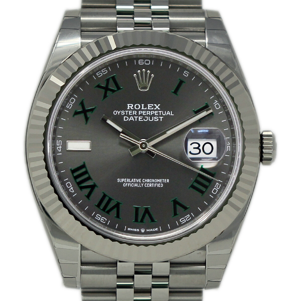 Rolex New Datejust 126334 41mm Wimbledon Slate FACTORY WARRANTY DATED2021 #RL400