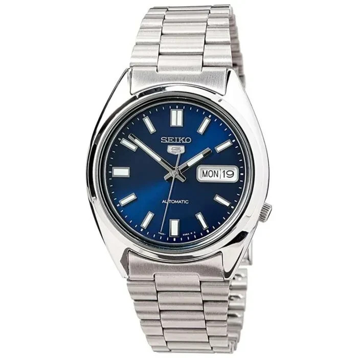 Seiko 5 SNXS77K1 Automatic Men’s 37mm Blue Dial Stainless Steel Watch New