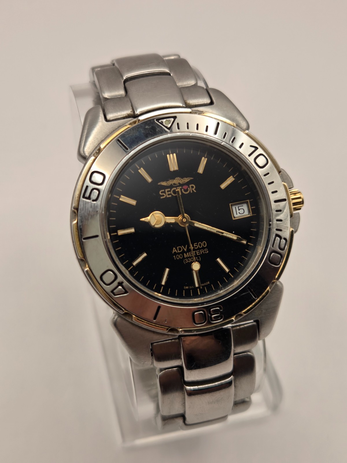 Vintage Sector No Limits ADV 4500 – 1853133027 – 39mm – 7.5in Bracelet – Good