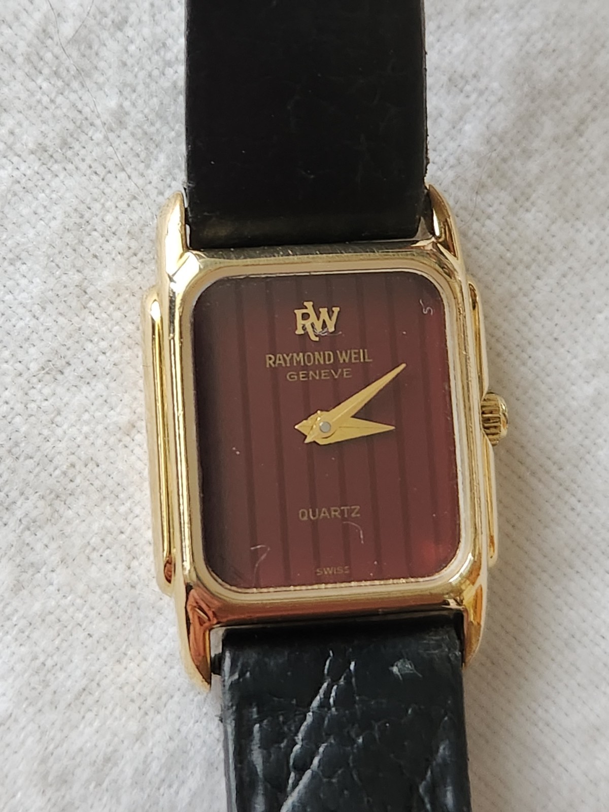raymond weil womens watch 18 karat gold plated 5700