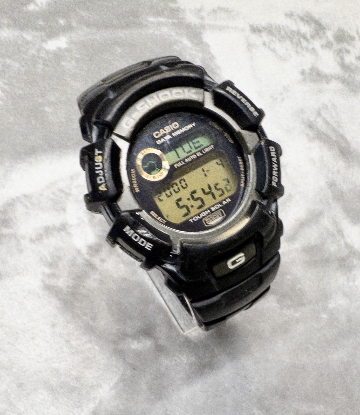 Casio G-SHOCK G-2300 (2184) Tough Solar Data Memory Black Resin 45mm Watch