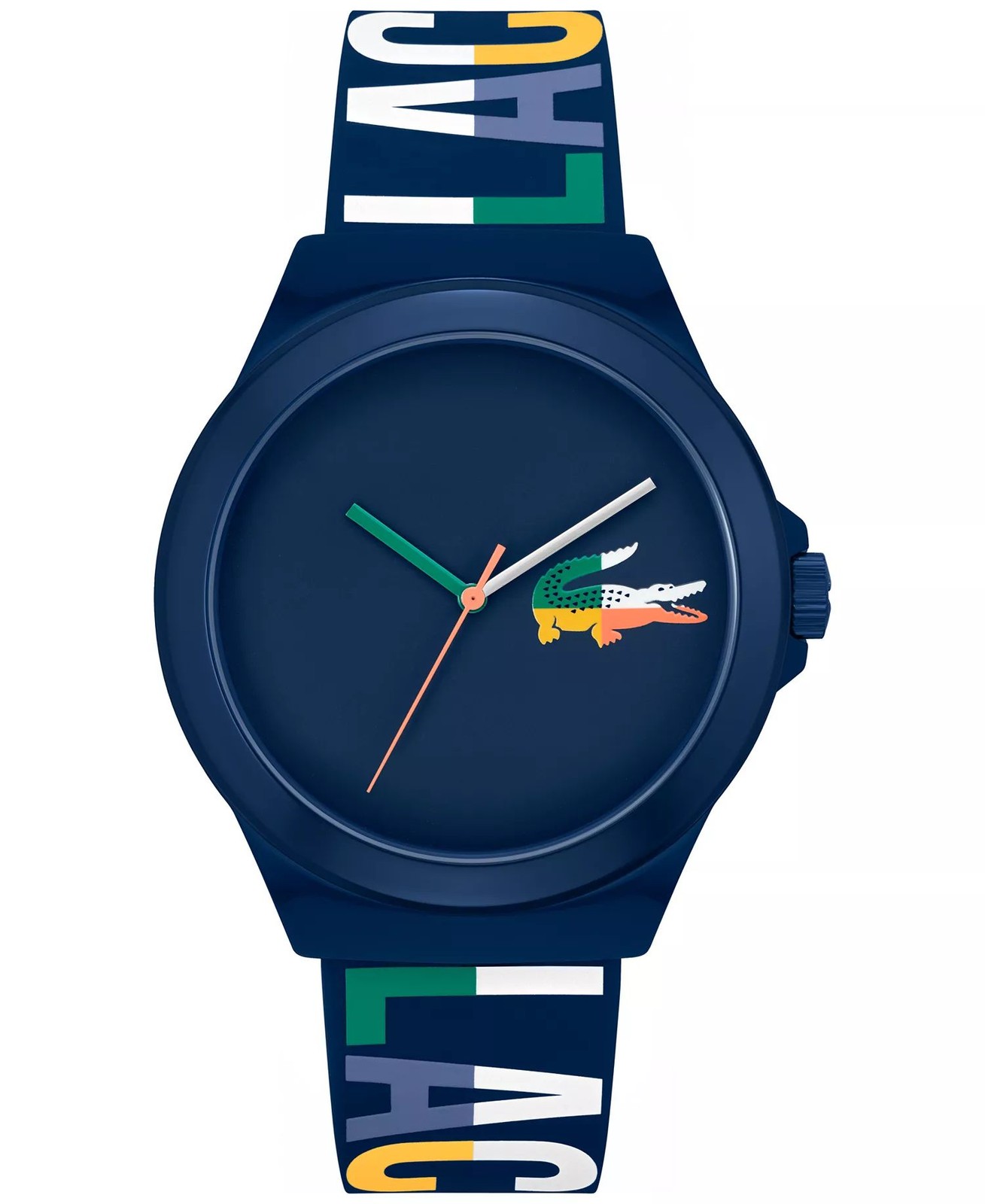 Lacoste 2011184 NeoCroc Men’s Iconic Quartz Unisex Watch 42mm, Blue