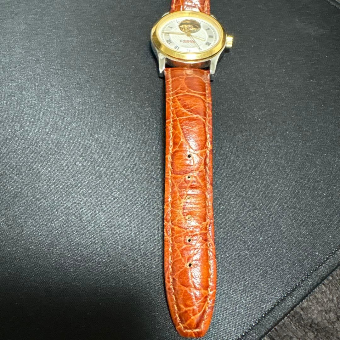Sigma 1865 Open Heart Automatic Watch Skeleton Back from Japan