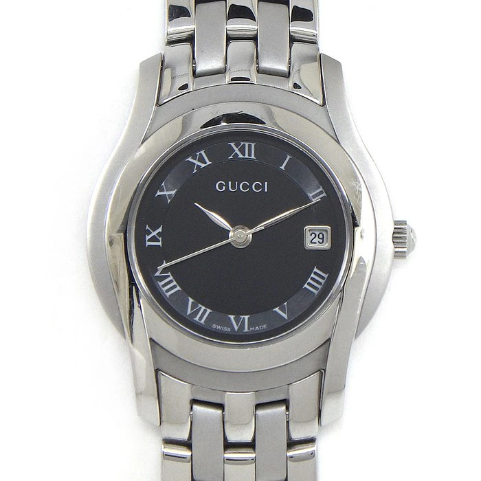 Gucci G-Class 5500L Watch Black Dial Roman Index 8.5 in