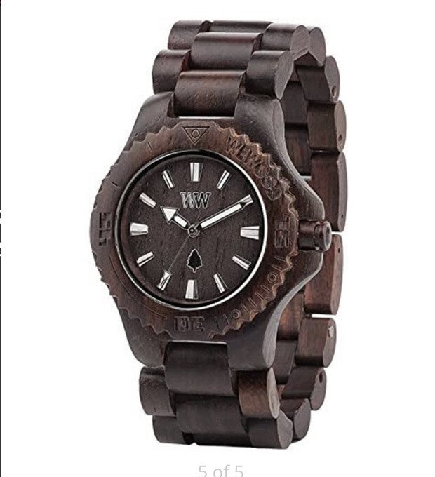 $128 WeWood Date Brown Wooden Wood We Wood Watch WristwatchBrand New In Box
