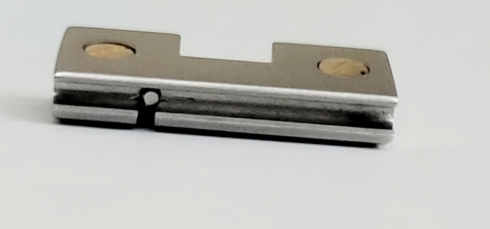 Cartier Santos Authentic Case Push Pin Locking Link,SS & Gold 15.7MM,Excellent