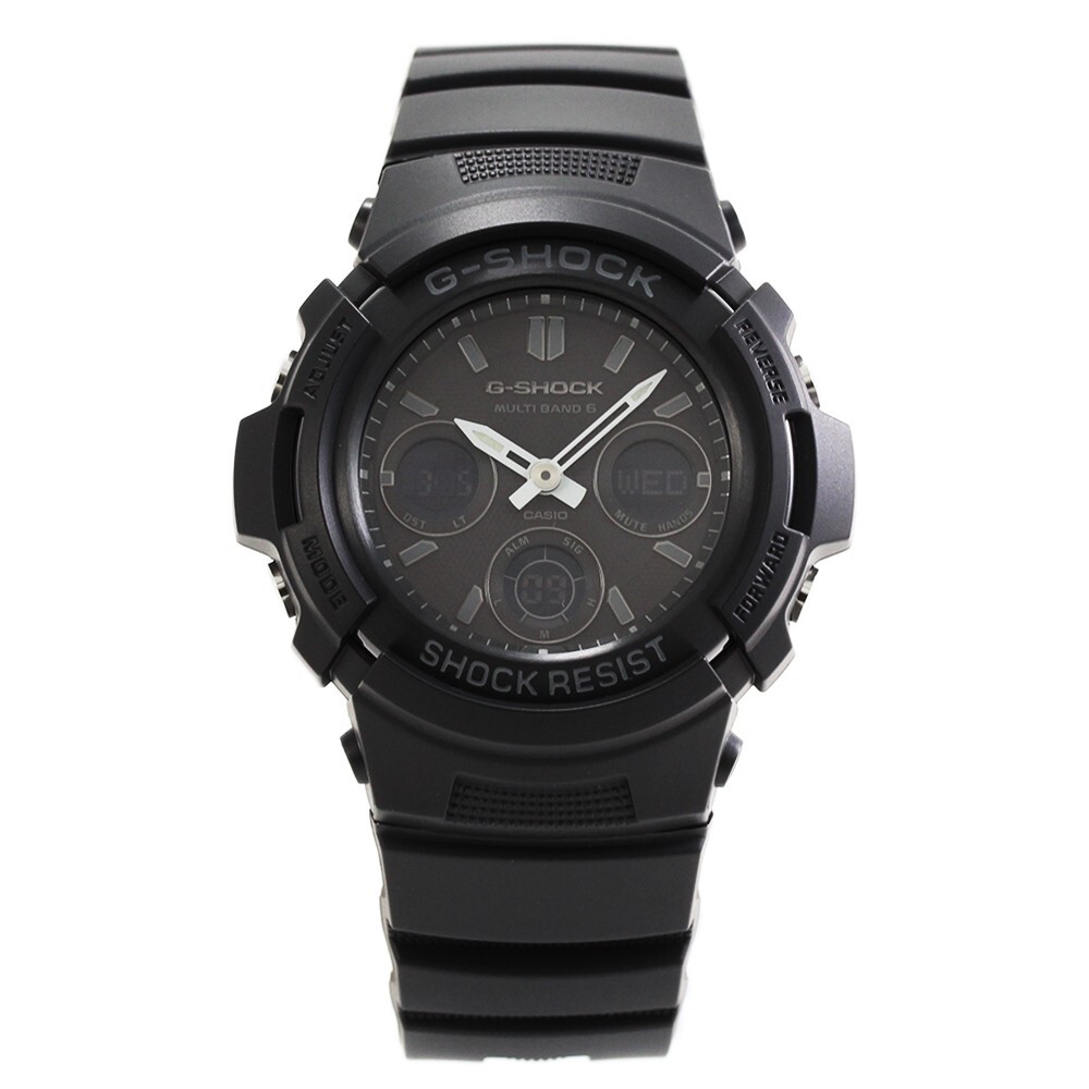 CASIO G-SHOCK AWG-M100B-1A Analog & Digital Quartz Solar Powered Black