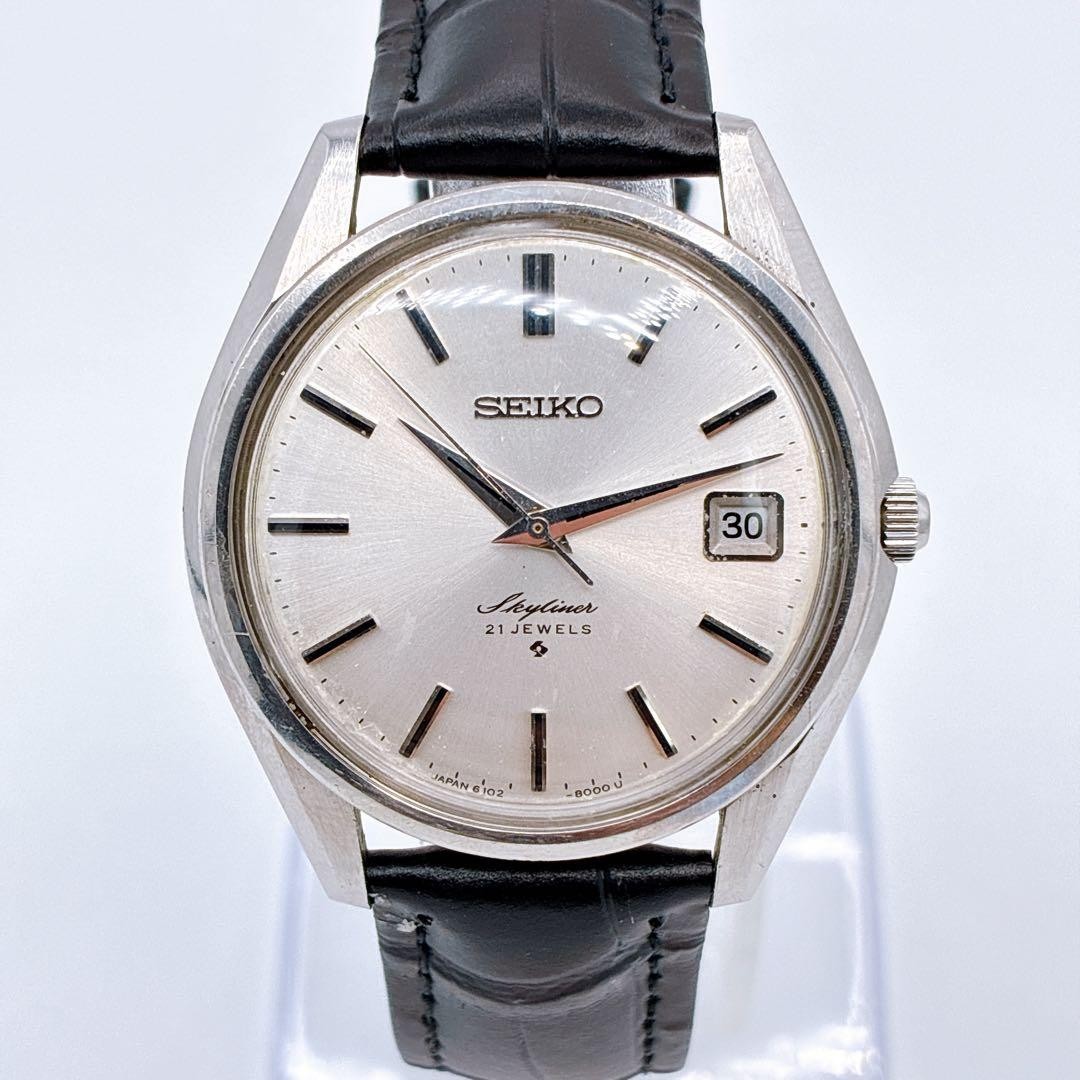 SEIKO Skyliner 6102-8000 1966 Year 21 Stone Hand-Wound