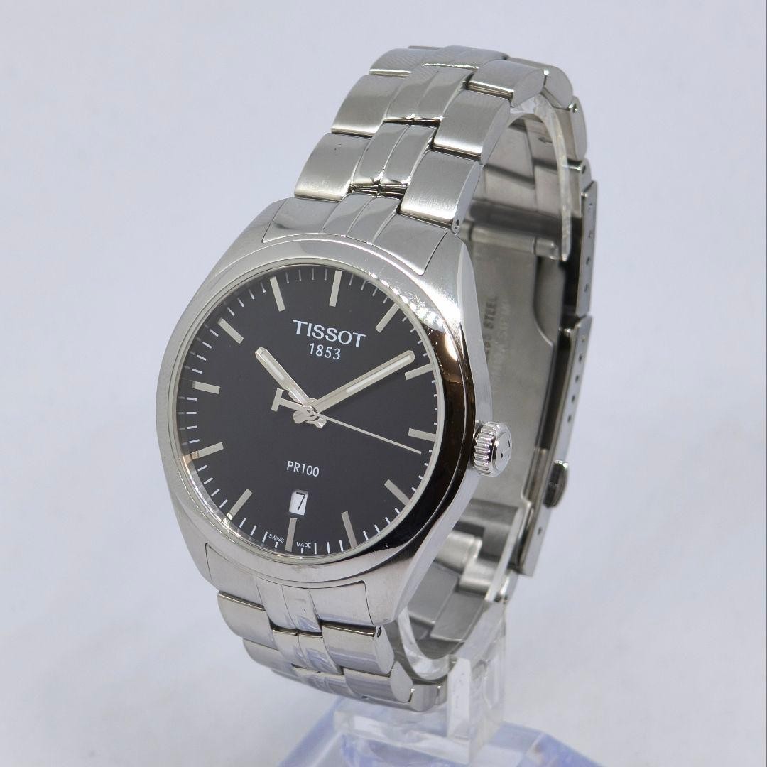 Tissot PR100 T101410A Quartz Watch Black Dial Used