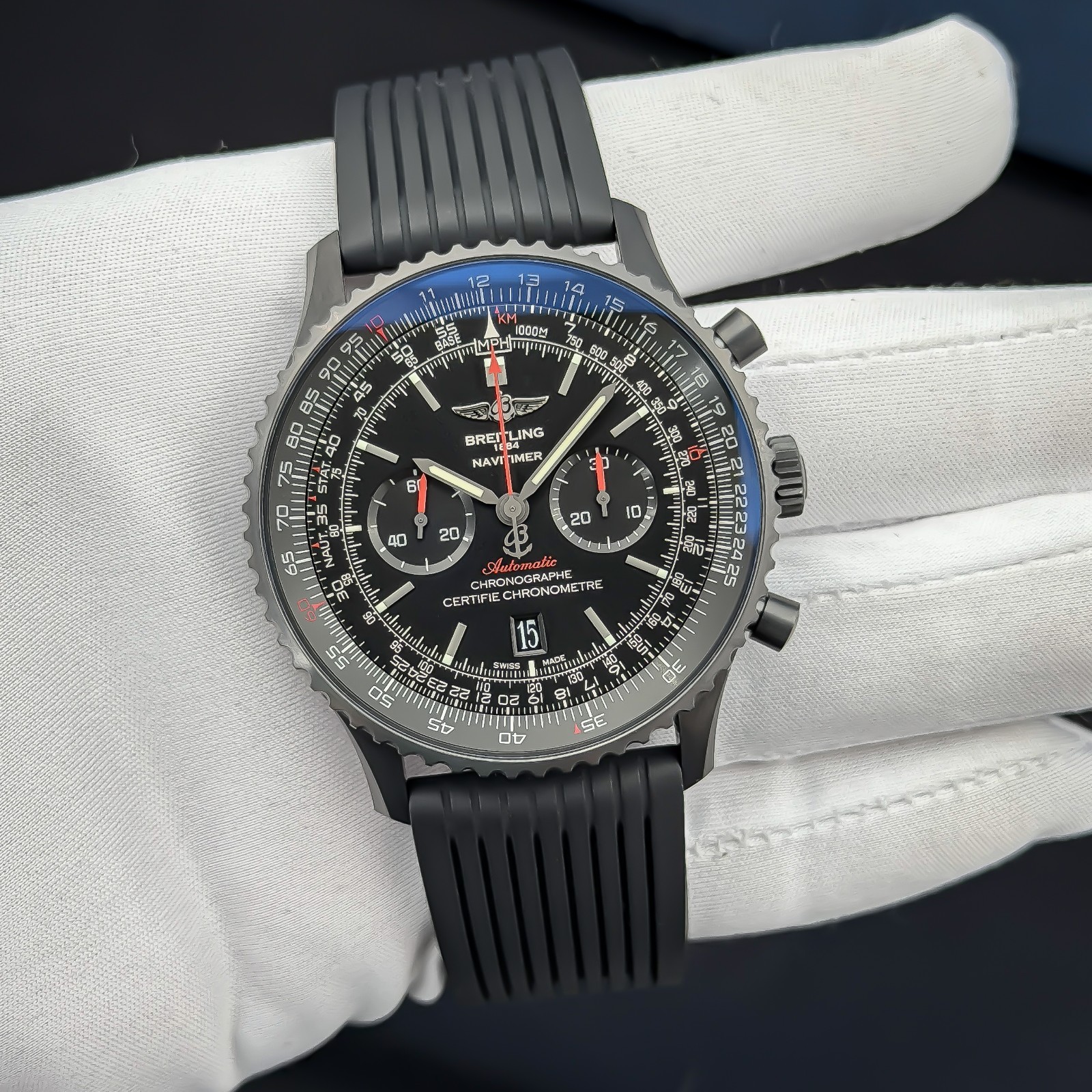 Breitling Navitimer 01 46 MB012822 Black Dial Chronograph Full Set 2016