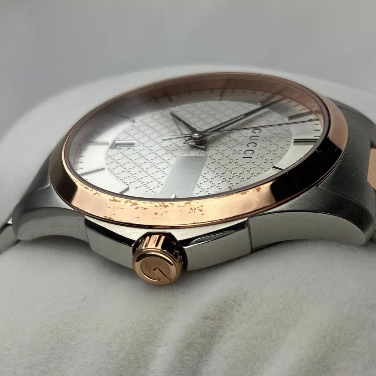 [B1P] Gucci G Timeless YA126447 Silver Dial Quartz Mens Wristwatch [t7p]