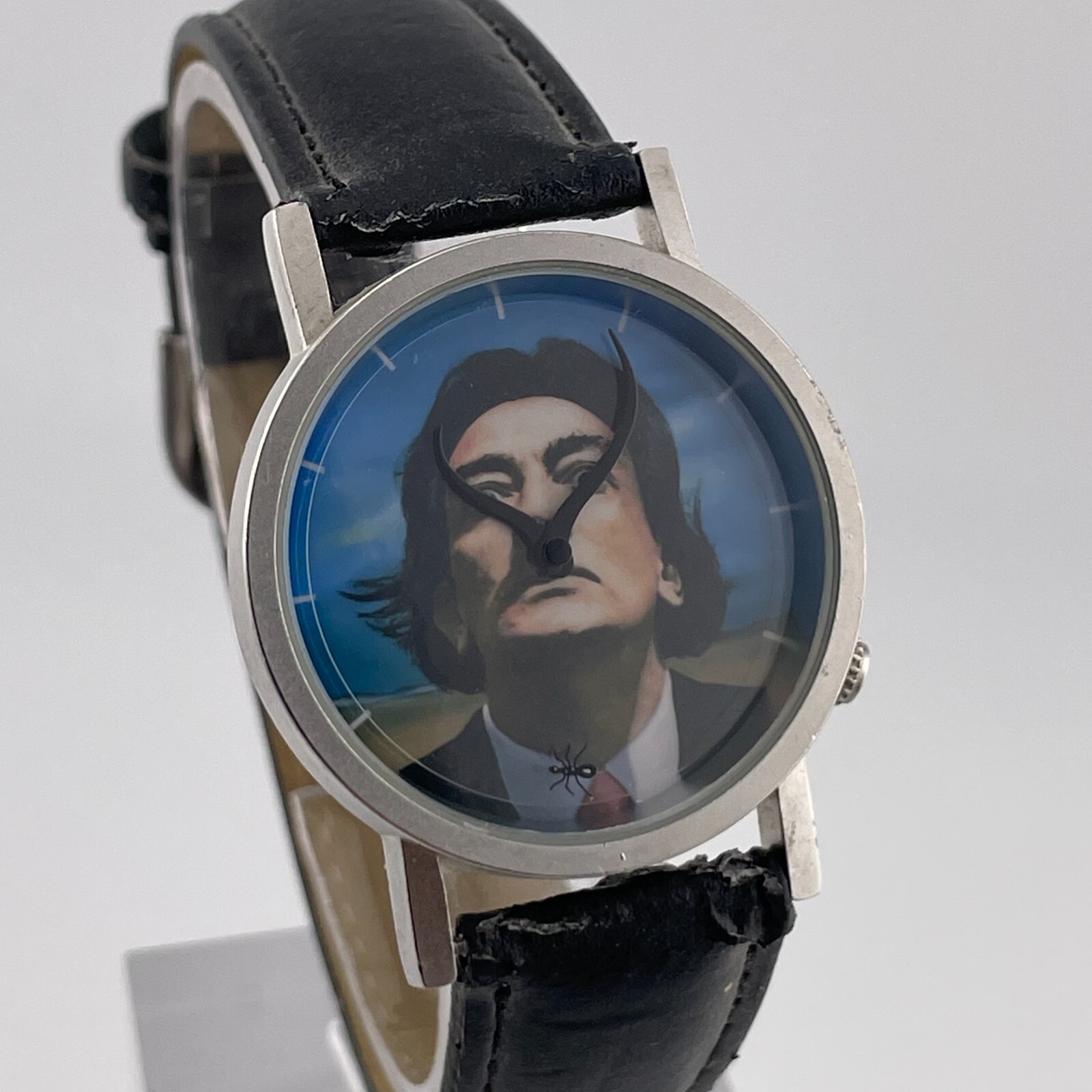 Salvador Dali Watch Tempus Fugit Unisex Ant Seconds Hand Mustache Hands Quartz