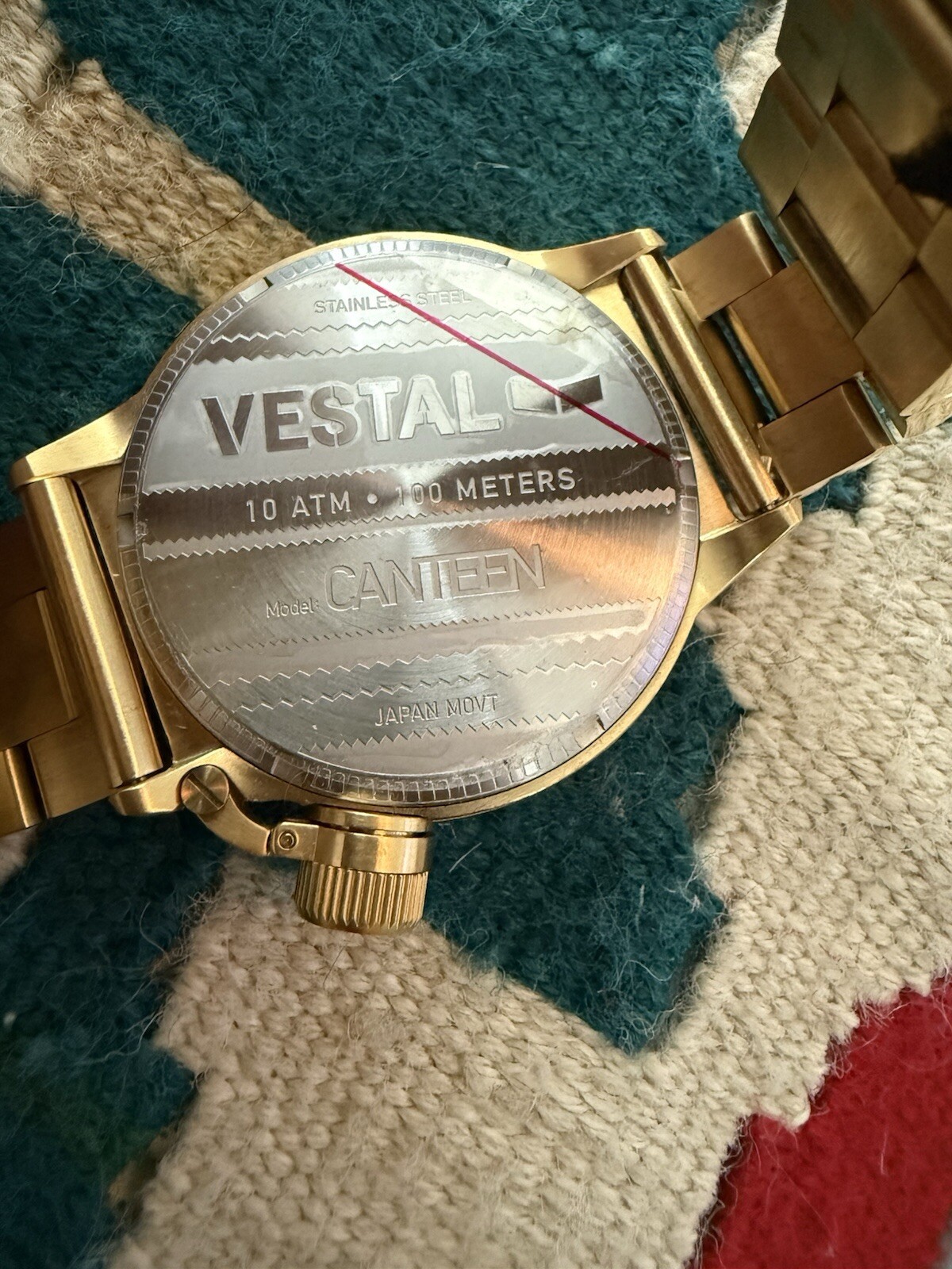 VESTAL CANTEEN • 10 ATM • 100M • JAPAN MOVT