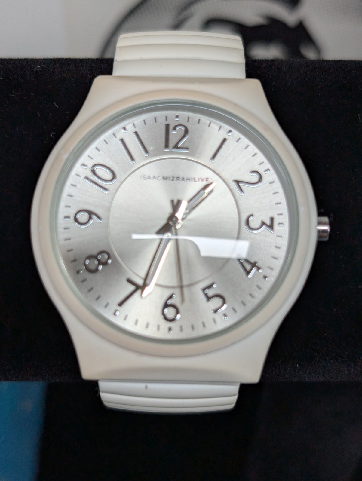 Isaac Mizrahi Live! Watch. Silicone Strap One Piece. No Box Untested As-Is