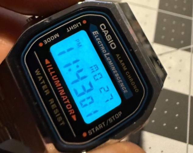 Digital Casio A-168 watch