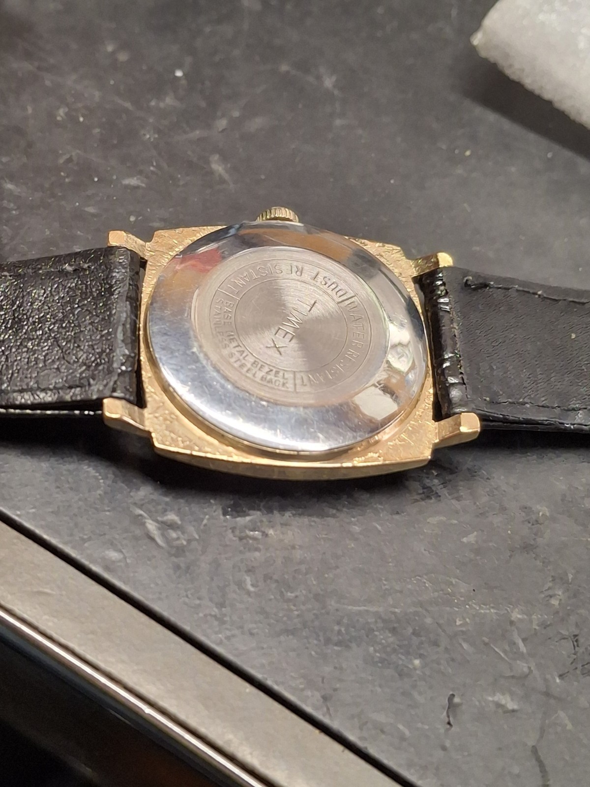 Timex Sprite 1969 Gold Tone Square Case Mens Vintage 1960s Mechanical…